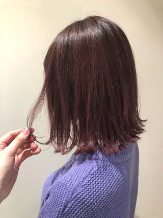 ミディアム 韓国ヘア♡おくれ毛♡ ボブ♡sayakaのヘアスタイル