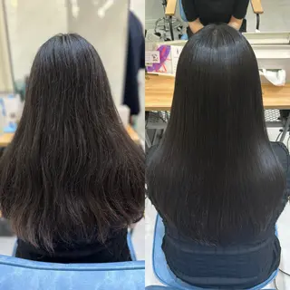ロング パーマ 髪質改善🩵縮毛矯正 代々木/木下のヘアスタイル
