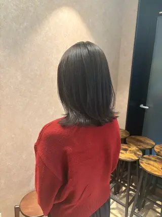 ミディアム カラー 椙山 沙南子のヘアスタイル