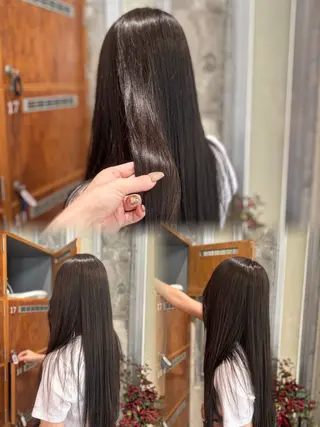 ロング カラー Helena ゆりあのヘアスタイル