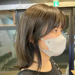 ミディアム カラー ヘアアレンジ 🎀レイヤー 透明感 カラーyuuri🎀のヘアスタイル