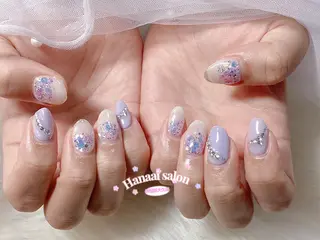 ミディアム Hanaai salon あまねのネイルデザイン