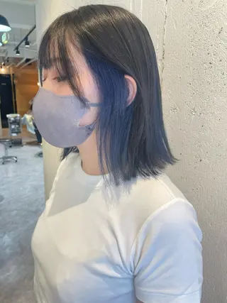 ミディアム カラー hisano / ハイトーン・透明感のヘアスタイル