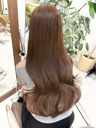 ロング カラー ブリーチなしWカラー 🎀韓国ヘア/amiのヘアスタイル