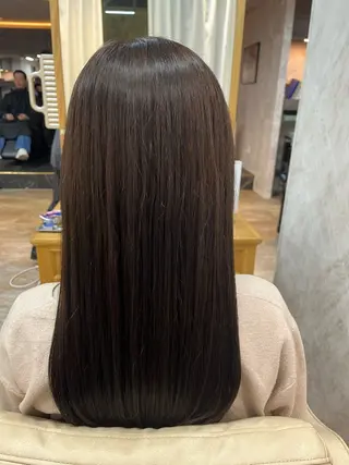 ロング 縮毛矯正⚡️カラー いいじまのヘアスタイル