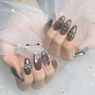 ネイル サイナネイル🎀 長さ出し専門店のネイルデザイン