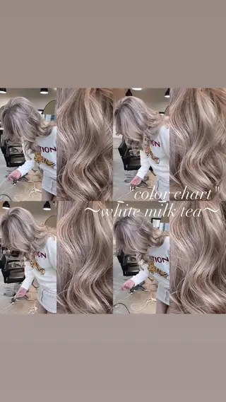 ロング カラー 💜ハイトーン💛 マジカルかいちゃんのヘアスタイル