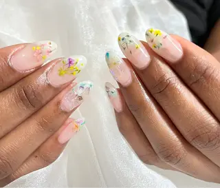 ネイル candy nail 韓国風ワンホンネイルのネイルデザイン
