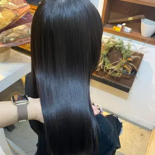 ミディアム カラー 縮毛矯正×髪質改善 小笠原大樹のヘアスタイル