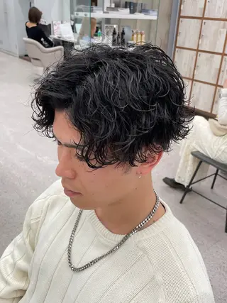 パーマ メンズ 京都河原町 メンズパーマ助川龍哉のヘアスタイル