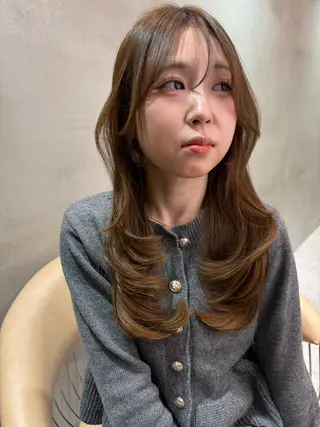 ロング 仙台Ｉ韓国レイヤー Ｉ髪質改善Ｉ伊藤拓海のヘアスタイル