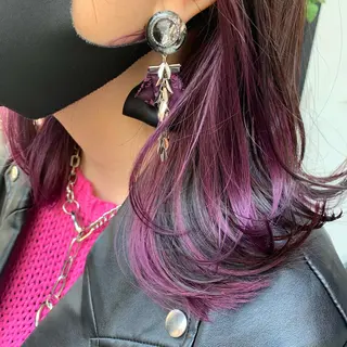 ショート カラー スダユーヤ 💫推しカラーウルフのヘアスタイル