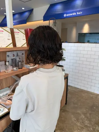 ショート パーマ 坂下 かのんのヘアスタイル
