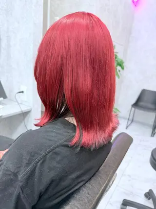 ミディアム カラー 🌺ハイトーン🌺 矢葺 なぎさ🌺🌺のヘアスタイル
