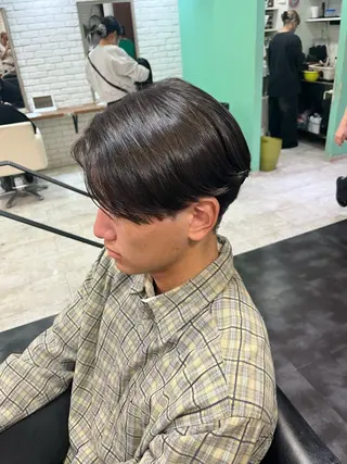 ショート パーマ メンズ U24⭐️ミニモ学割 ／浅野未来🌼.*のヘアスタイル