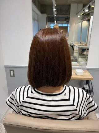 ミディアム カラー 緑区/艶髪 🦋柿下のヘアスタイル