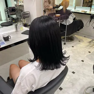 ミディアム カラー ♥️韓国風透明感 暖色misa♥️のヘアスタイル