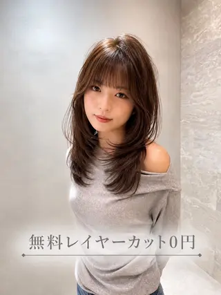 セミロング 中島一斗 レイヤーカットのヘアスタイル