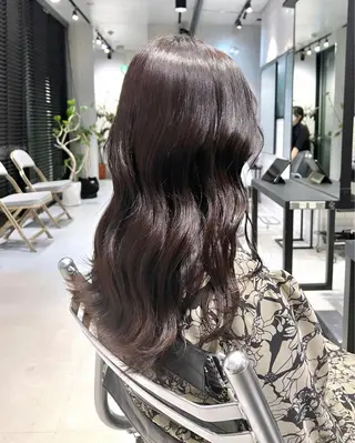 ロング カラー 赤みゼロ/透明感 カラー🌿KANTAのヘアスタイル