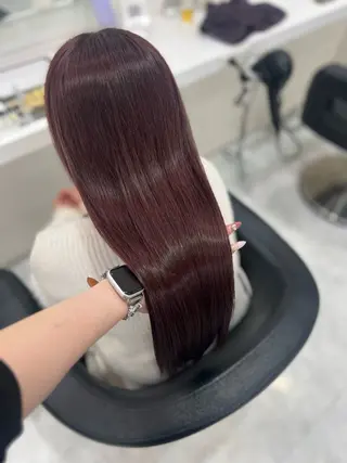 ロング ブリーチありorなし 暖色カラー🎀セナのヘアスタイル