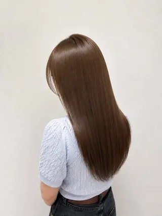 ロング カラー 加藤 歩未のヘアスタイル