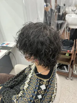 ショート 京都河原町 メンズパーマ助川龍哉のヘアスタイル