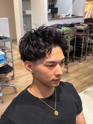 ショート パーマ fifth/原宿/ パーマ/くぼしゅーのヘアスタイル
