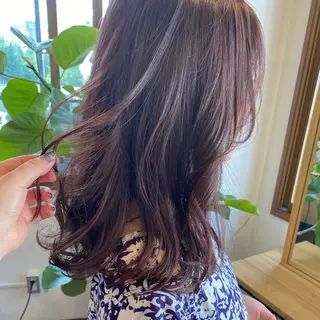 ミディアム カラー ダメージレスサロン✨ kayo🌱のヘアスタイル