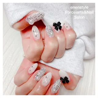 ミディアム ネイル 🐾enen style 🐾のネイルデザイン