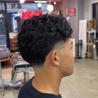 ショート パーマ ヘアアレンジ メンズ MENIN メンズ サロン 望月 涼太のヘアスタイル