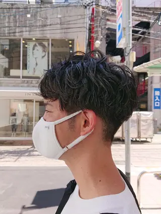 ショート メンズ パーマ 「sumi」 AMIのヘアスタイル