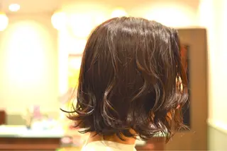 ミディアム カラー 信原 獎人のヘアスタイル