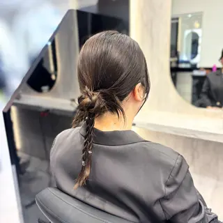 ミディアム ヘアアレンジ The Ect Q'n🍑MOMOのヘアスタイル