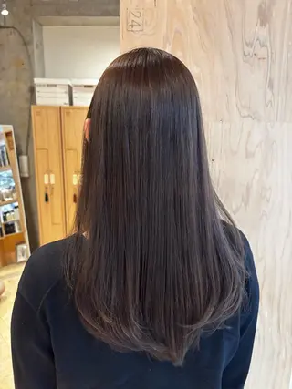 セミロング 透明感カラー🤎/ ツヤカラー/さくらのヘアスタイル
