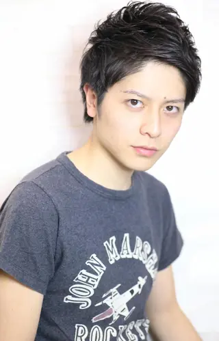 ショート パーマ メンズ Soleria 田中慎一のヘアスタイル