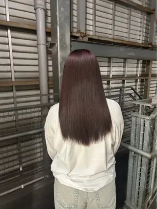 ロング カラー 富田 彩来のヘアスタイル