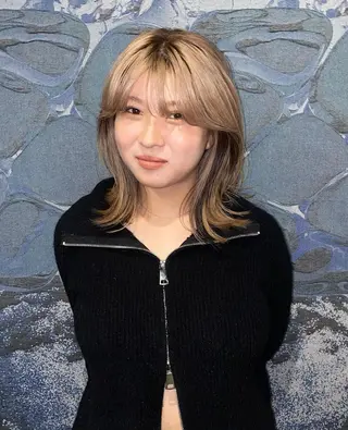 ミディアム カラー ウルフカット モデル募集中！ミカのヘアスタイル