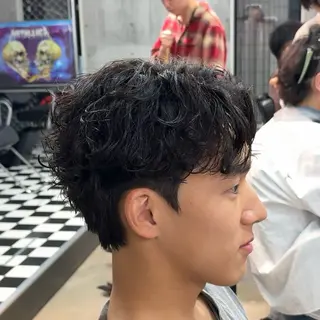 ショート パーマ ヘアアレンジ メンズ MENIN メンズ サロン 望月 涼太のヘアスタイル