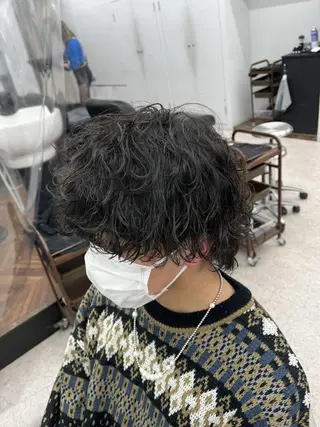 ショート 京都河原町 メンズパーマ助川龍哉のヘアスタイル
