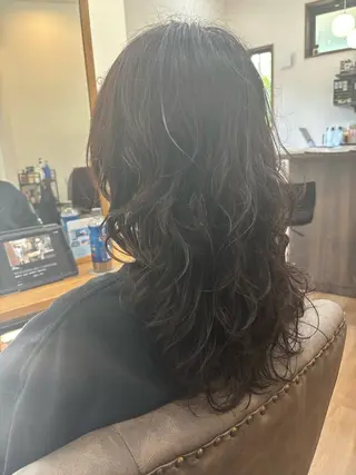 セミロング パーマ Re-PEP 大城のヘアスタイル