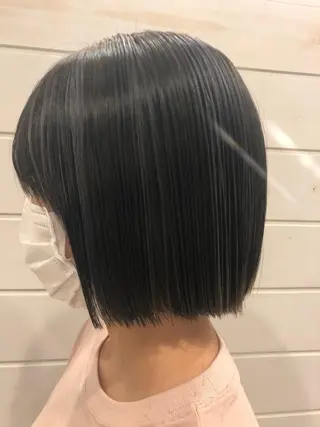 ミディアム カラー 東恩納 誠のヘアスタイル