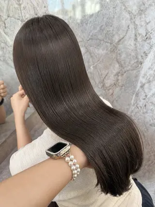 セミロング カラー 💎あおい💎大宮 🦋ワンカラー🦋のヘアスタイル