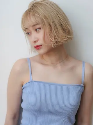 ショート カラー パーマ ヘアアレンジ 髪質改善/韓国風 レイヤー/田村祐樹のヘアスタイル
