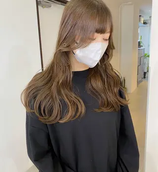 ロング mizuki/ピンク ベージュ.レイヤーのヘアスタイル