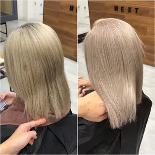 ショート KEISUKE🐶 ブリーチ×エクステのヘアスタイル