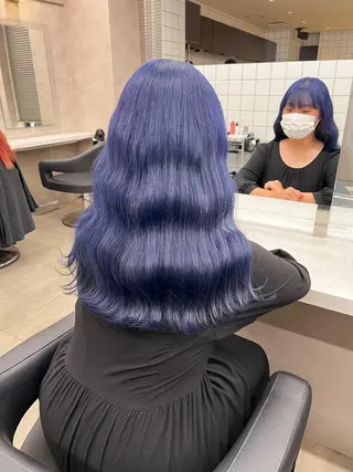 ミディアム カラー ヘアアレンジ 🩵 JURI🩵のヘアスタイル