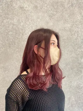 セミロング カラー ナチュラル🪽透明感 艶カラー/吉塚樋口のヘアスタイル