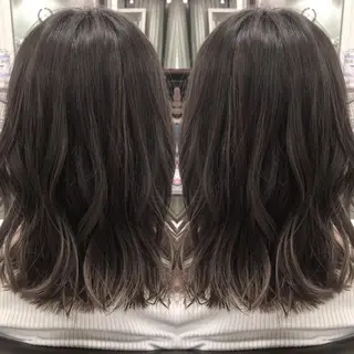 ミディアム カラー box mico. mutsumiのヘアスタイル