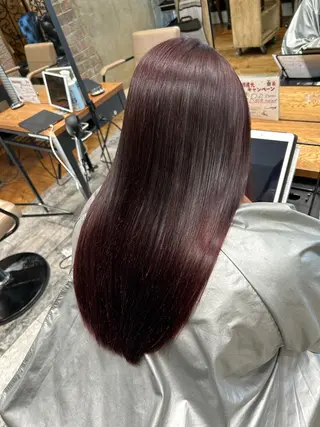 ロング カラー パーマ 銀座✨レイヤーカット 顔まわり/坂本亜裟海のヘアスタイル