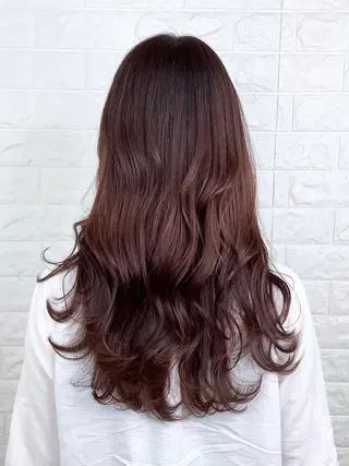 ロング カラー 髪質改善縮毛矯正 美容師✂️山崎竜二のヘアスタイル
